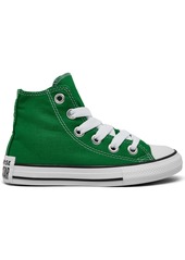 Converse Little Kids' Chuck Taylor All Star Sketch High Top Casual Sneakers from Finish Line - Green/White