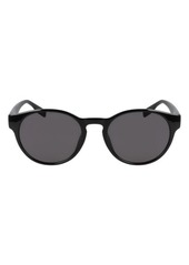 Converse Malden 51mm Round Sunglasses in Black/Black at Nordstrom