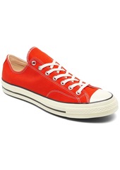 Converse Men's Chuck 70 Vintage-Like Canvas Casual Sneakers from Finish Line - Fever Dream, Egret