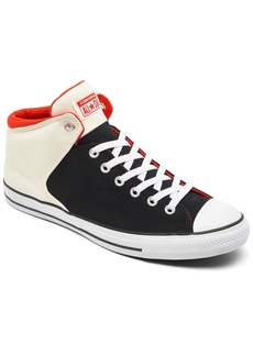 Converse Men's Chuck Taylor All Star High Street Play Casual Sneakers from Finish Line - Black, Egret, Fever Dream