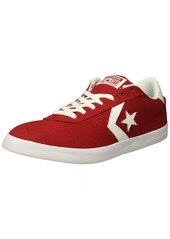 Converse Men's Point Star Canvas Low Top Sneaker Gym red/Gym red/White  M US