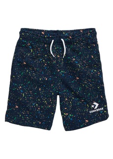 Converse Paint Splatter Athletic Shorts in Navy at Nordstrom Rack