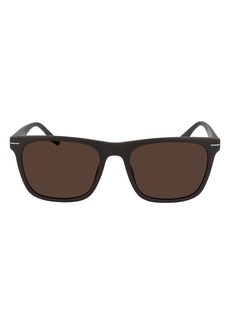 Converse Rebound 55mm Rectangle Sunglasses in Matte Dark Root /Brown at Nordstrom Rack