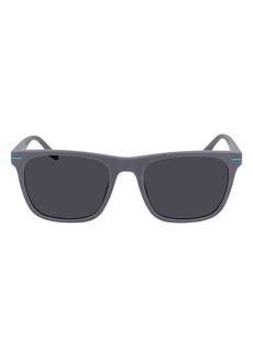 Converse Rebound 55mm Rectangle Sunglasses in Matte Light Carbon /Silver at Nordstrom Rack