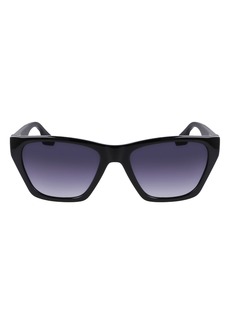 Converse Recraft 54mm Gradient Cat Eye Sunglasses in Black at Nordstrom Rack