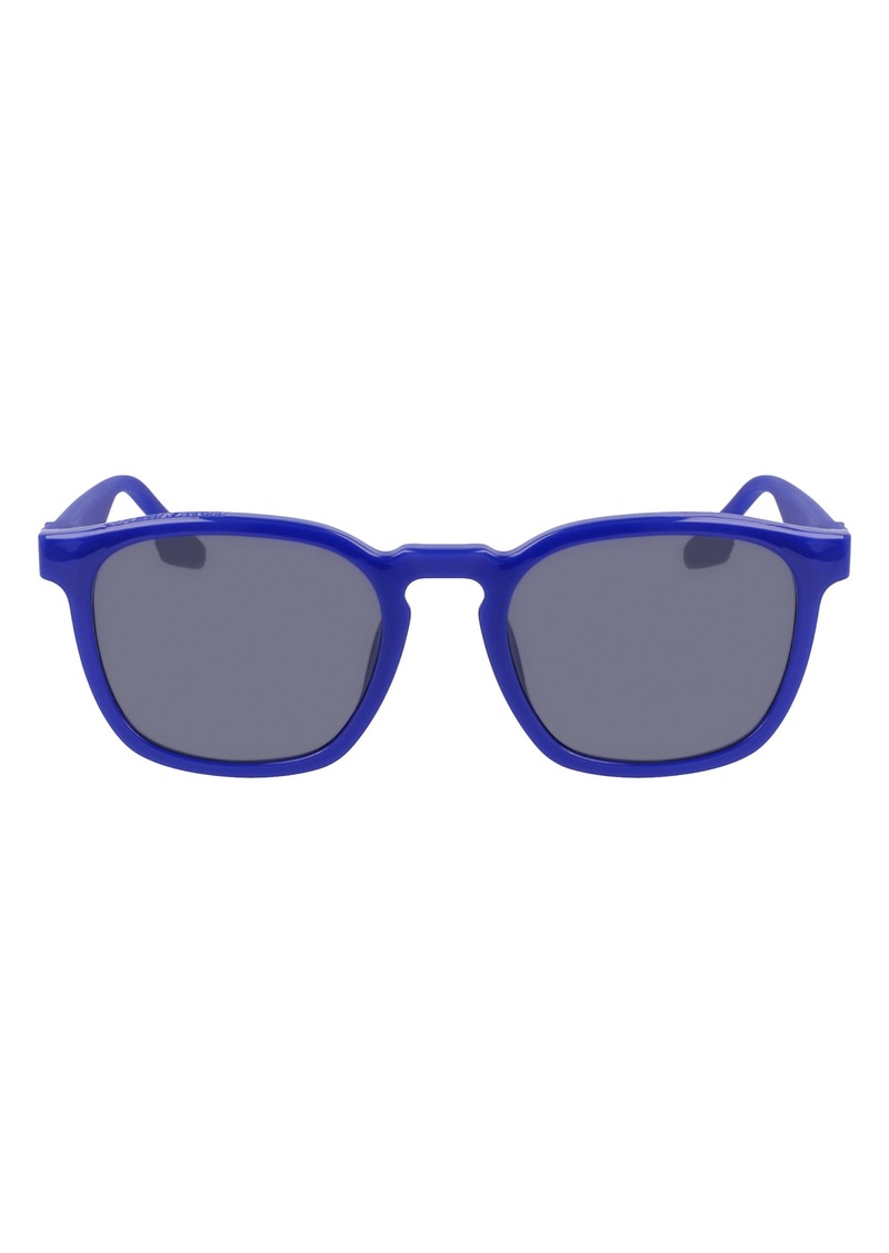 Converse Restore 52mm Square Sunglasses in Milky Converse Blue at Nordstrom Rack