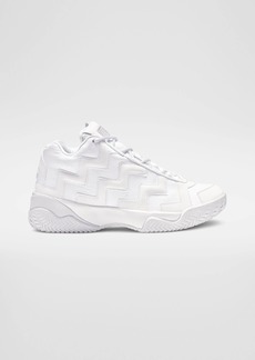 Converse Voltage Mid Ladies Triple White Leather Hi Top Sneakers