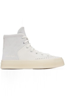 Converse White & Gray Chuck 70 Marquis Leather Sneakers