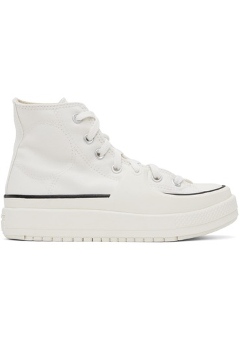 Converse White All Star Construct Sneakers