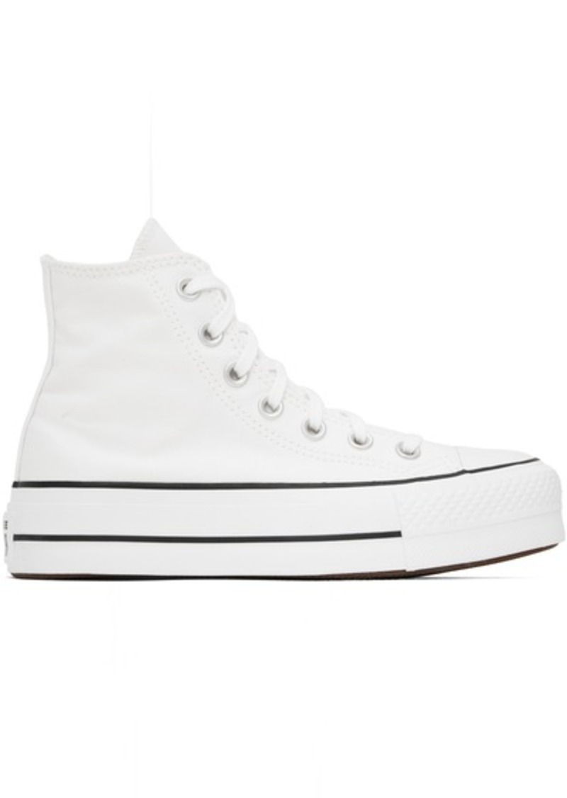 Converse White All Star Platform Sneakers