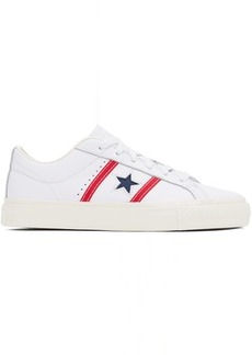 Converse White One Star Academy Pro Leather Low Top Sneakers