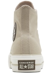 Converse Women's Chuck Taylor All Star Lift Platform Canvas Casual Sneakers from Finish Line - Beach Stone