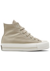 Converse Women's Chuck Taylor All Star Lift Platform Canvas Casual Sneakers from Finish Line - Beach Stone