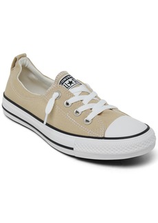 Converse Women's Chuck Taylor All Star Shoreline Low Casual Sneakers from Finish Line - Nutty Granola, White, Black