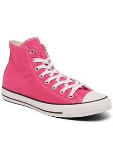Converse Women's Chuck Taylor High Top Casual Sneakers from Finish Line - Chaos Fuchsia