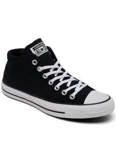 Converse Women's Chuck Taylor Madison Mid Casual Sneakers from Finish Line - BLACK/BLACK/WHITE