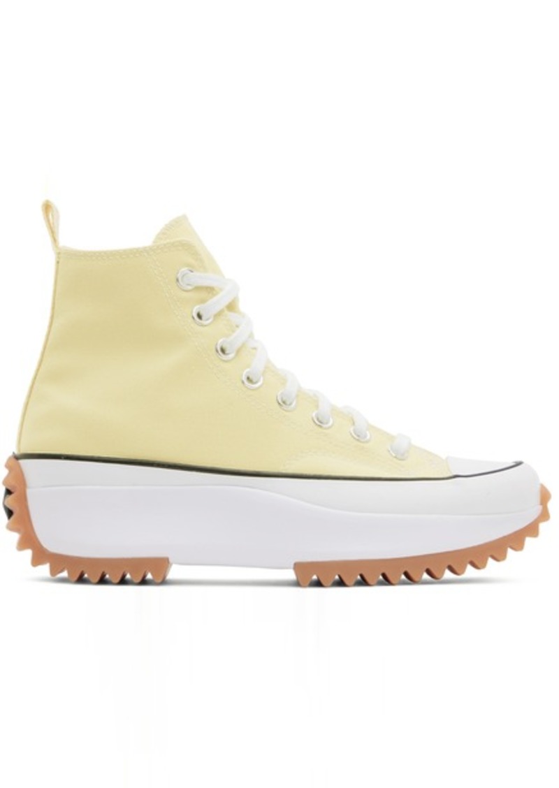 Converse Yellow Run Star Hike Hi Sneakers