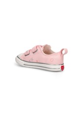 Converse Embroidered Heart Canvas Strap Sneakers