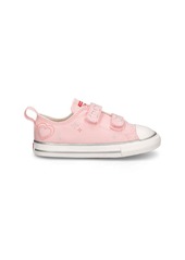 Converse Embroidered Heart Canvas Strap Sneakers