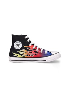Converse Flame Printed Lace-up High Sneakers