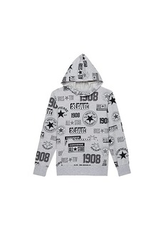 Converse Logo All Over Print Fit Pullover (Big Kids)