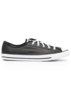Converse logo-patch lace-up leather sneakers