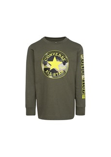 Converse Long Sleeve Chuck Patch Fill Graphic T-Shirt (Big Kids)