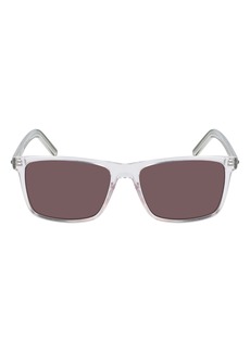 Converse Kids' Chuck 52mm Rectangular Sunglasses in Crystal Clear/warm Smoke at Nordstrom Rack