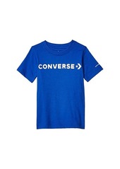 Converse Metallic Wordmark Logo Short Sleeve Graphic T-Shirt (Little Kids)