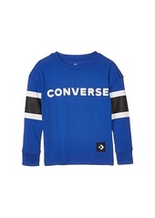 Converse Wordmark Logo Long Sleeve Football Graphic T-Shirt (Little Kids)