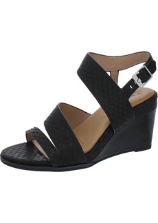 Corso Como Nashila Womens Leather Ankle Strap Wedge Sandals