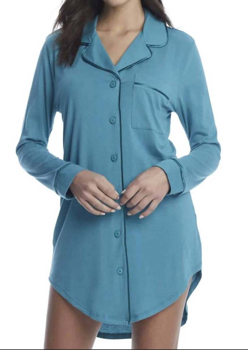 Cosabella Bella Sleep Shirt In Jade