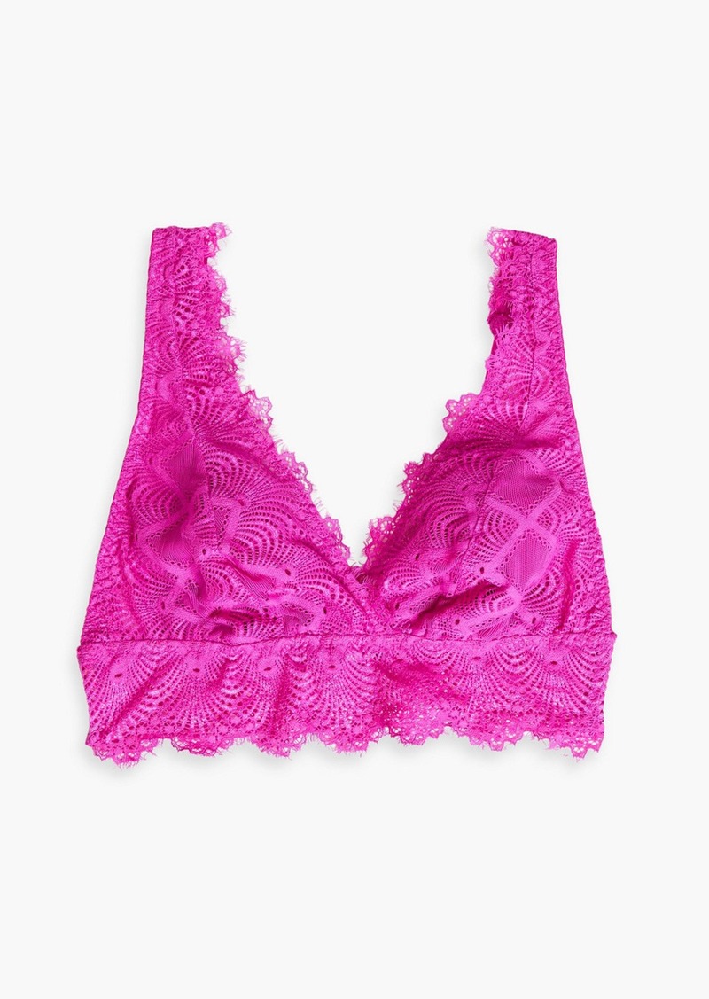 Cosabella - Allure stretch-lace bralette - Pink - S