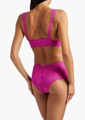 Cosabella - Allure stretch-lace high-rise briefs - Pink - S