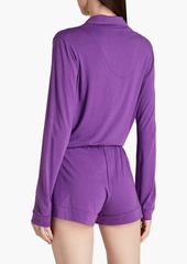 Cosabella - Bella Pima cotton and modal-blend jersey pajama set - Purple - S