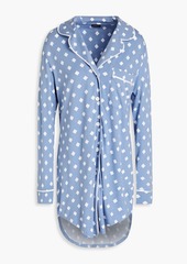 Cosabella - Bella printed Pima cotton and modal-blend jersey nightdress - Blue - XS