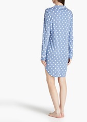 Cosabella - Bella printed Pima cotton and modal-blend jersey nightdress - Blue - XS