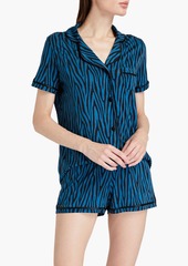 Cosabella - Bella printed Pima cotton and modal-blend jersey pajama set - Black - S