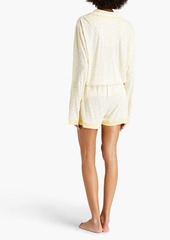 Cosabella - Leopard-print Pima cotton and modal-blend jersey pajama set - Yellow - L