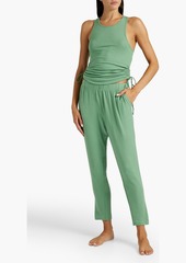 Cosabella - Molly ribbed stretch-modal pajama pants - Green - S