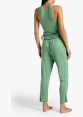 Cosabella - Molly ruched ribbed modal-blend tank - Green - S
