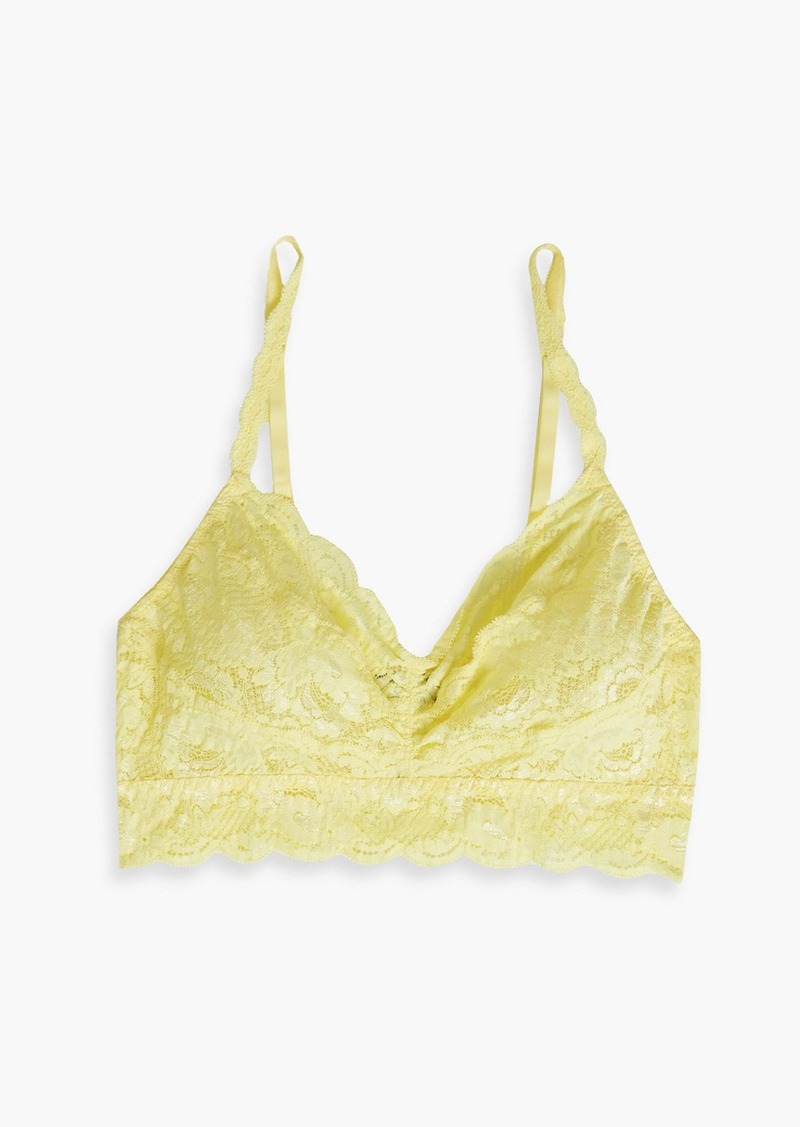 Cosabella - Never Say Never stretch-lace bralette - Yellow - M