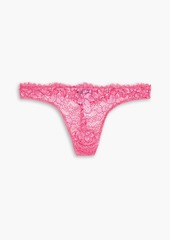 Cosabella - Pret A Porter stretch-lace low-rise thong - Pink - S/M