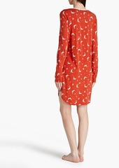 Cosabella - Printed Pima cotton and modal-blend jersey nightdress - Red - S