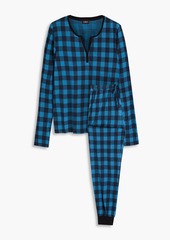 Cosabella - Gingham Pima cotton and modal-blend jersey pajama set - Blue - S