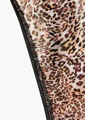 Cosabella - Soire Confidence leopard-print stretch-mesh low-rise thong - Animal print - M/L