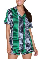 Cosabella Bella Printed Top Boxer Pajama Set