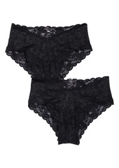 Cosabella Never Say Never Hottie 2-Pack Lace Boyshorts (Plus Size)
