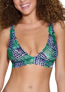 Cosabella Never Say Never Printed Tall Triangle Bralette