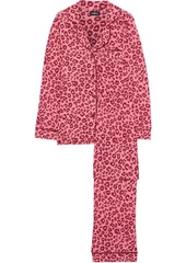 Cosabella Woman Bella Leopard-print Pima Cotton And Modal-blend Jersey Pajama Set Antique Rose